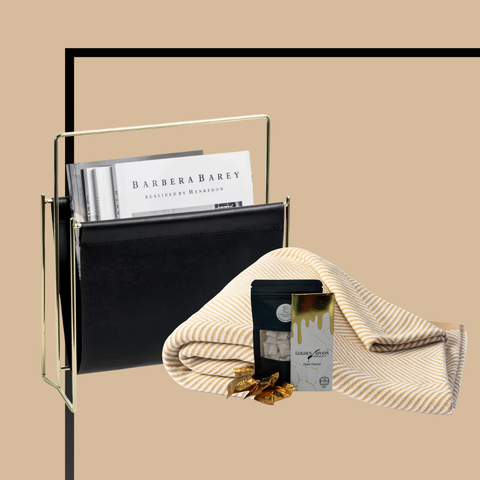 Magazine Holder + Blanket Mishloach Manos