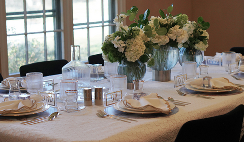 Metallic Scalloped Fabric Napkins