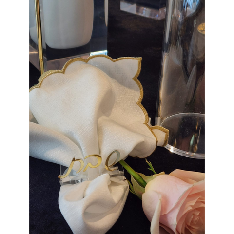 Shabbos Napkin Rings