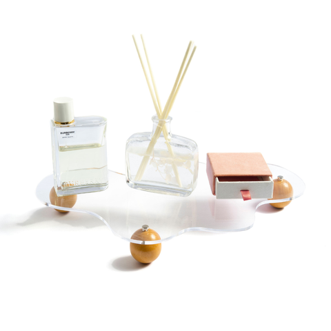 Lucite Cloud Tray Mishloach Manos