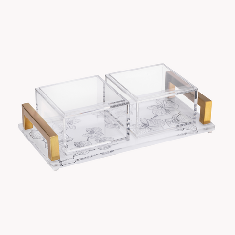 Orchid 2 Dip Bowl Set